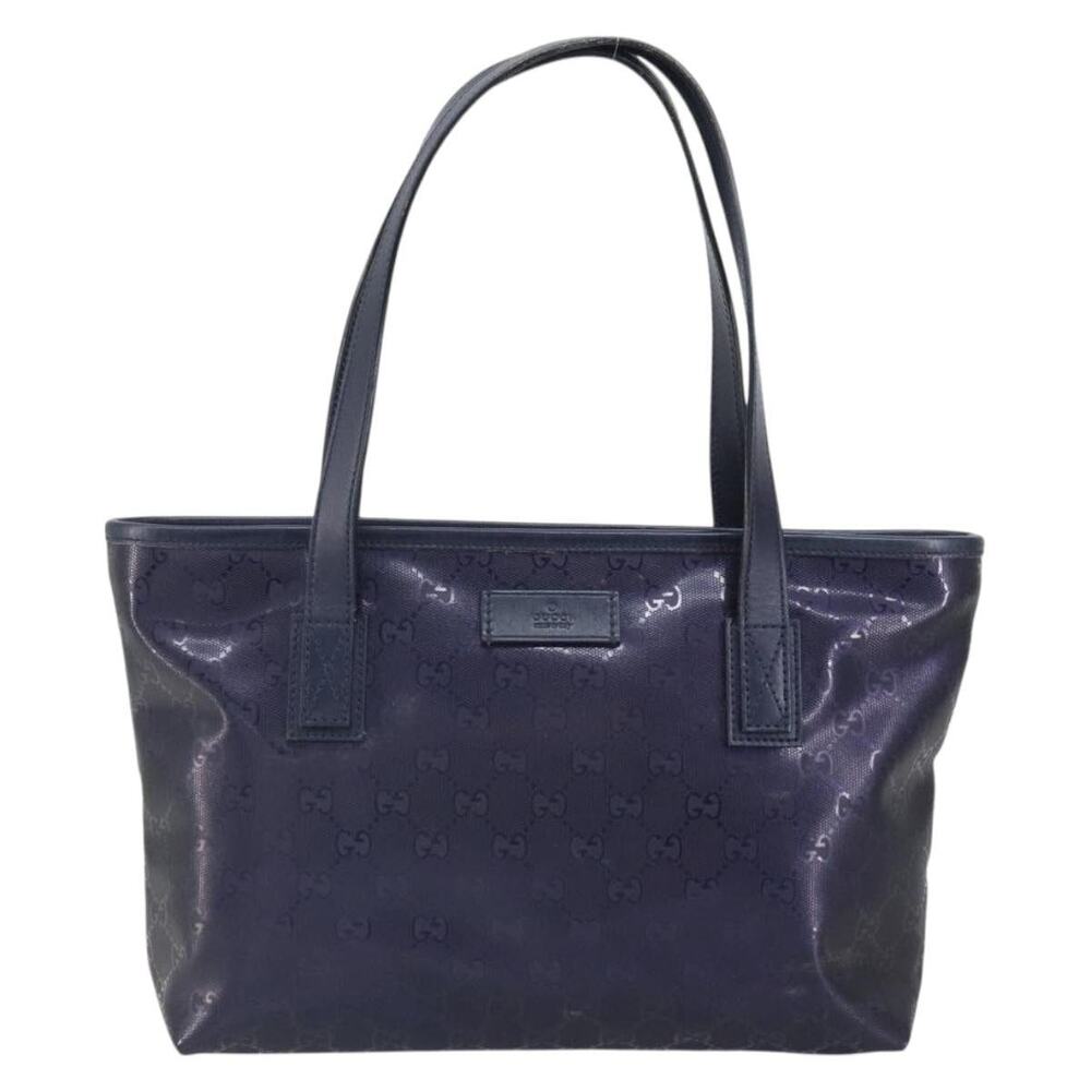 Gucci GG Imprime Coated Canvas Tote Bag Purple